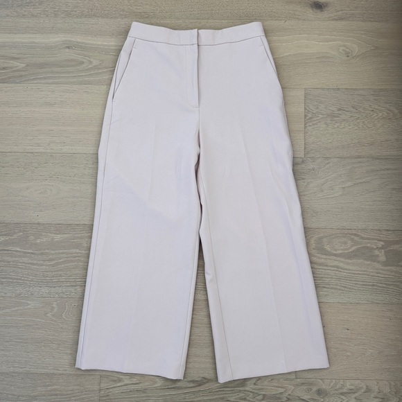 Zara Beige Pink Cropped Culottes - Picture 1 of 5